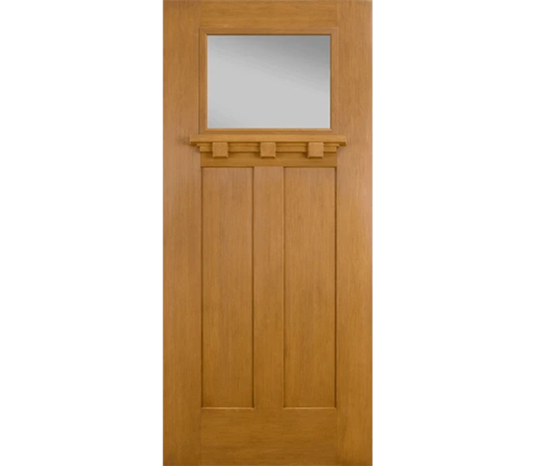 Minot Craftsman Light Fiberglass Entry Door