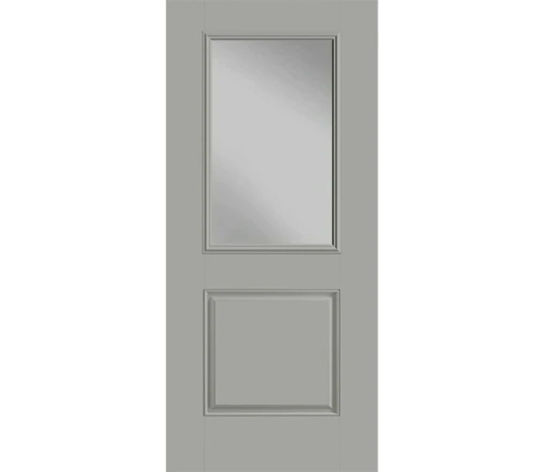 Minot One Half Light 1 Panel Fiberglass Entry Door